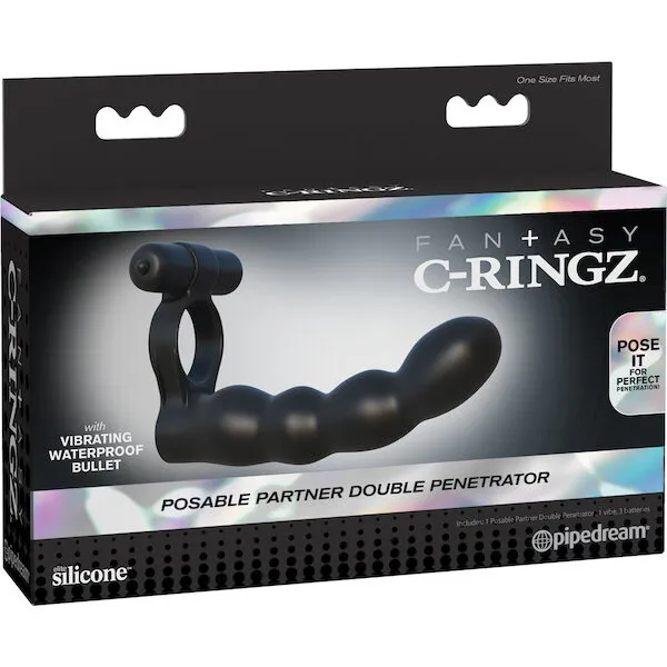 Fantasy-C-Ringz-Posable-Partner-Double-Penetrator-Black