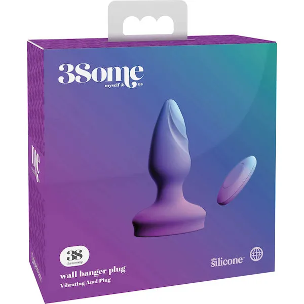 Threesome Wall Banger Plug - Purple