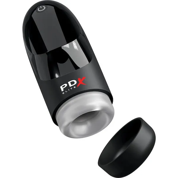 PDX Elite Hydrogasm Vibrating Stroker - Frosted/Black
