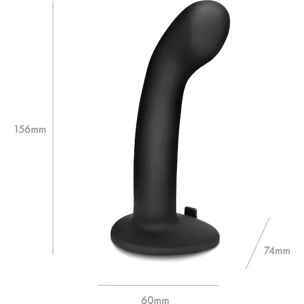 Pegasus 6" Rechargeable P-Spot G-Spot Peg w/Adjustable Harness & Remote Set - Black
