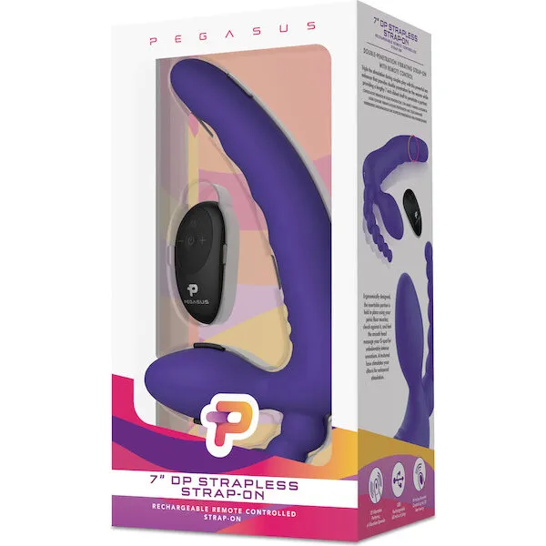 Pegasus-7-inch-Strapless-Strap-On-w-Remote-Purple