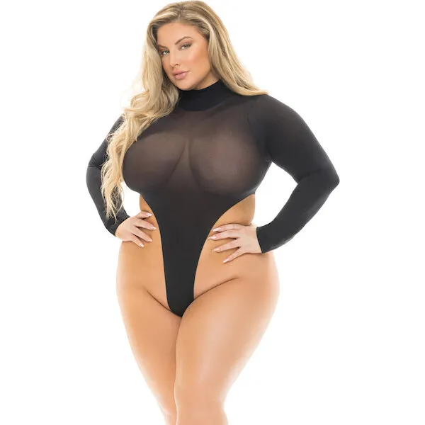 Pink-Lipstick-High-AF-Body-Suit-Black-QN