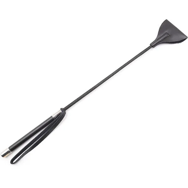 Plesur-21-inch-Wide-Tip-Leather-Crop-Black