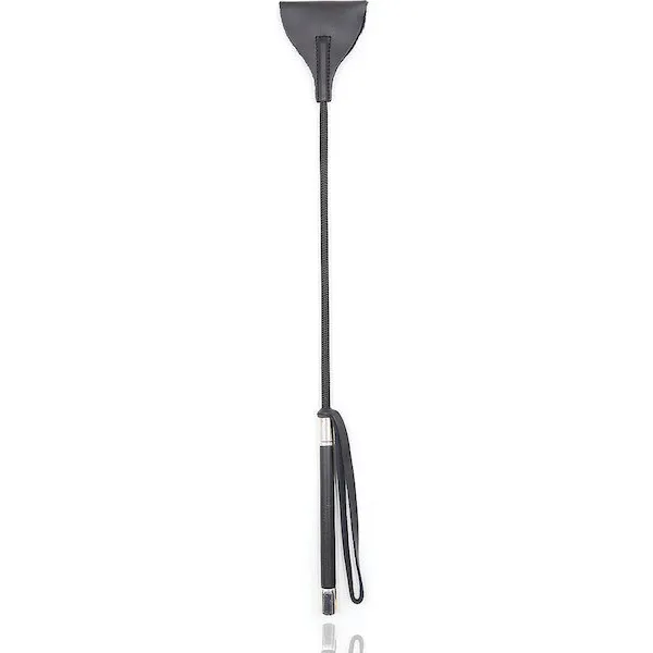 Plesur-21-inch-Wide-Tip-Leather-Crop-Black