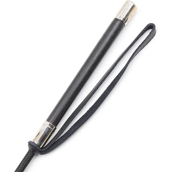 Plesur-21-inch-Wide-Tip-Leather-Crop-Black