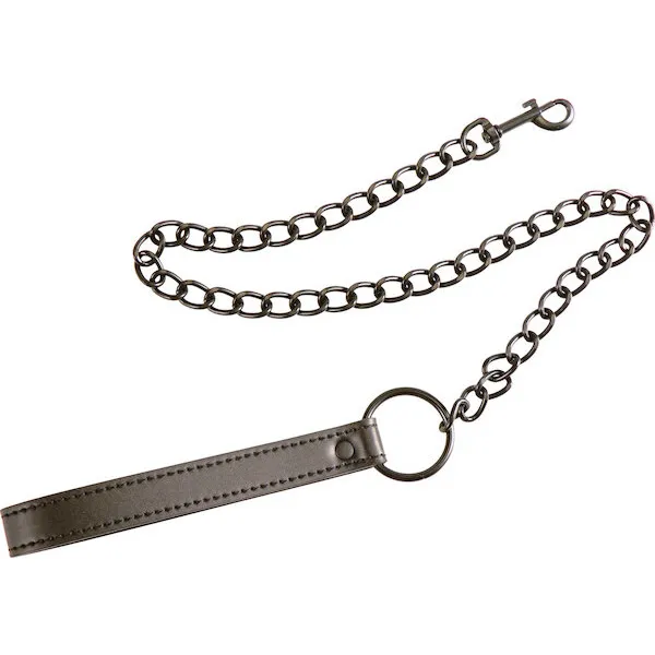 Plesur-PVC-Leash-Black
