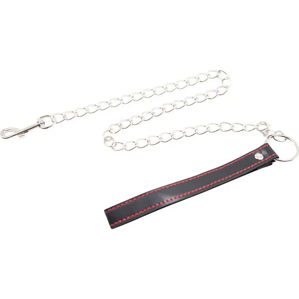 Plesur-PVC-Leash-Black-w-Red