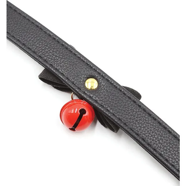 Plesur-Cat-Bell-Bow-Tie-Collar-Black