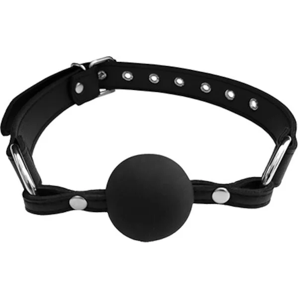 Rouge-Fetish-Play-Vegan-Leather-Ball-Gag-Black