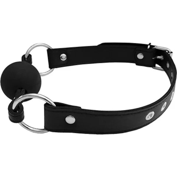 Rouge-Fetish-Play-Vegan-Leather-Ball-Gag-Black