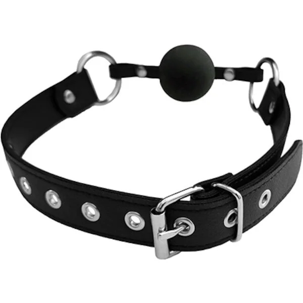 Rouge-Fetish-Play-Vegan-Leather-Ball-Gag-Black