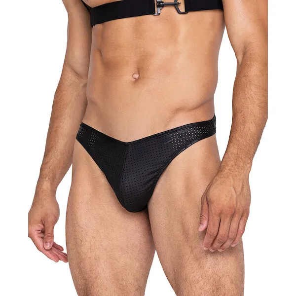 Master-Thong-w-Contoured-Pouch-Black-XL