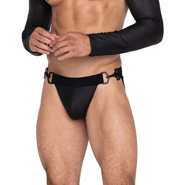 Master-Jockstrap-w-Hook-and-Ring-Closure-and-Contoured-Pouch-Black-SM