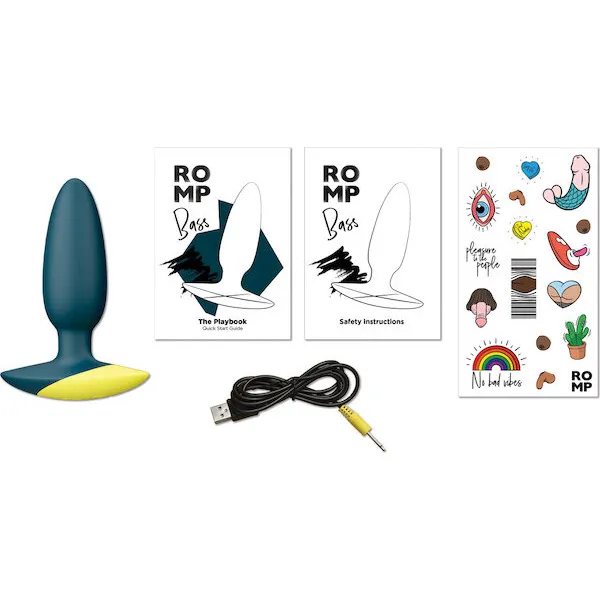 ROMP-Bass-Vibrating-Anal-Plug-Teal