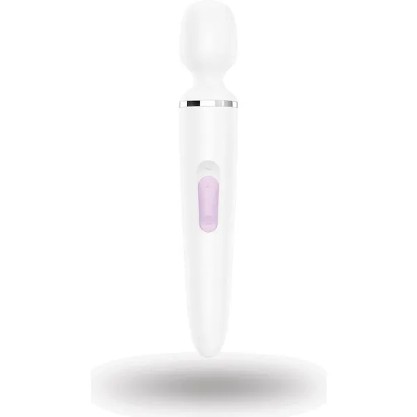 Satisfyer Wand-er Woman - White/Chrome