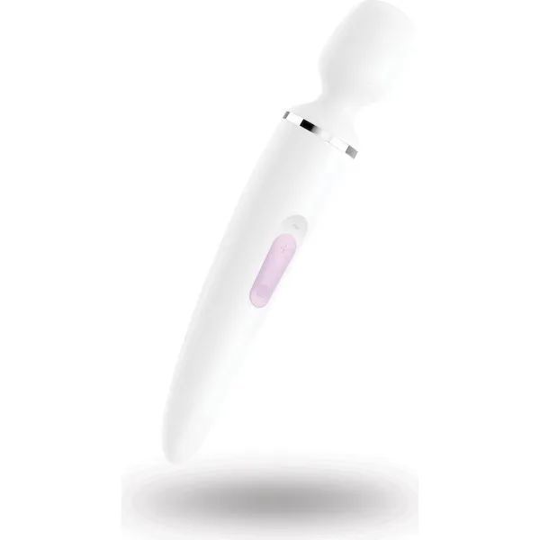 Satisfyer Wand-er Woman - White/Chrome