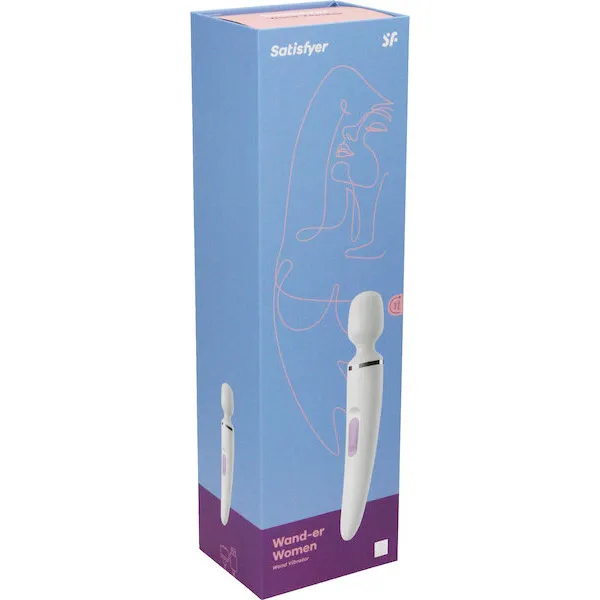 Satisfyer Wand-er Woman - White/Chrome