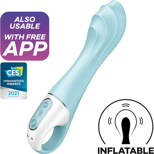 Satisfyer Air Pump Vibrator 5+ - Blue
