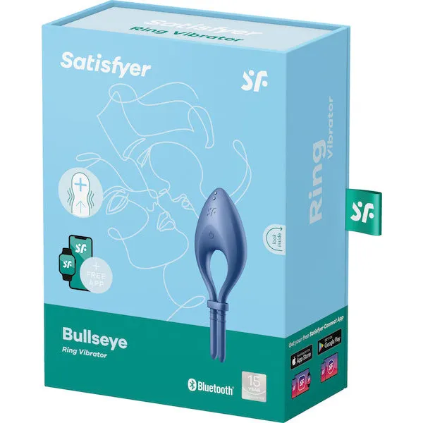 Satisfyer Bullseye Ring Vibrator - Blue
