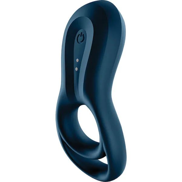 Satisfyer Epic Duo Ring Vibrator - Dark Blue