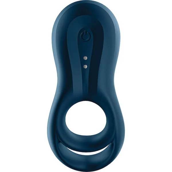 Satisfyer Epic Duo Ring Vibrator - Dark Blue