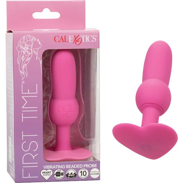 First-Time-Vibrating-Beaded-Anal-Probe-Pink