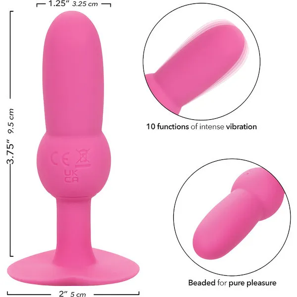 First-Time-Vibrating-Beaded-Anal-Probe-Pink