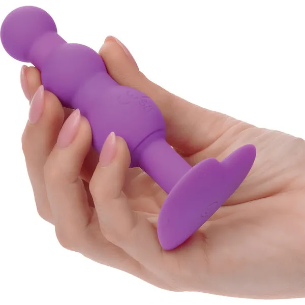 First-Time-Vibrating-Triple-Beaded-Anal-Probe-Purple