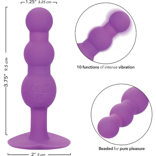 First-Time-Vibrating-Triple-Beaded-Anal-Probe-Purple