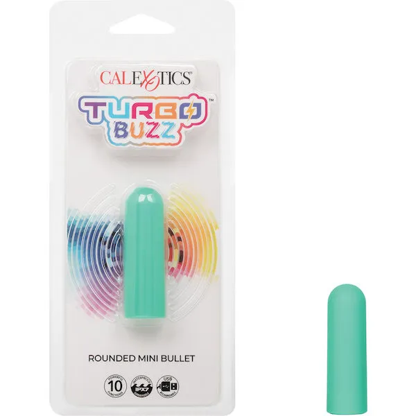 Turbo Buzz Rounded Mini Bullet Stimulator - Green