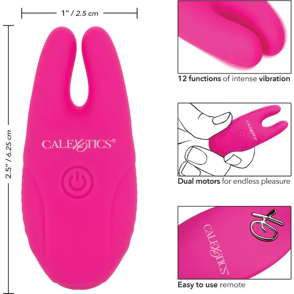 Silicone-Nipple-Clamps-w-Remote-Pink