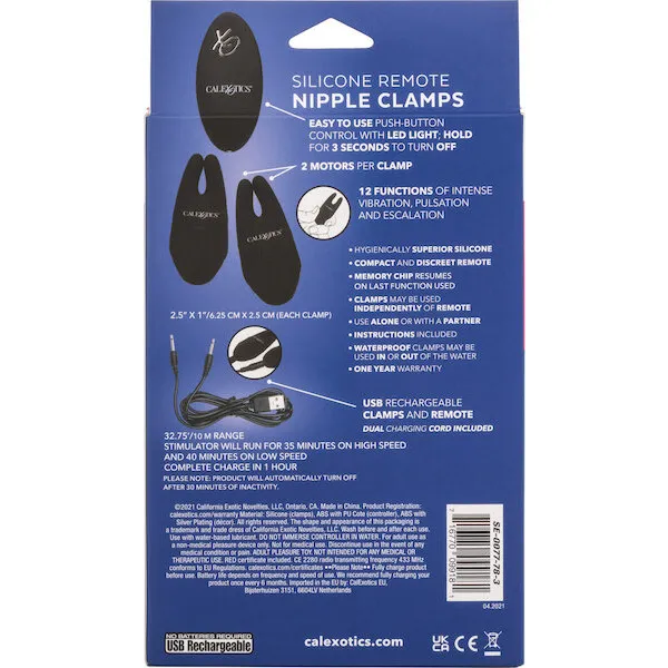 Silicone-Nipple-Clamps-w-Remote-Black