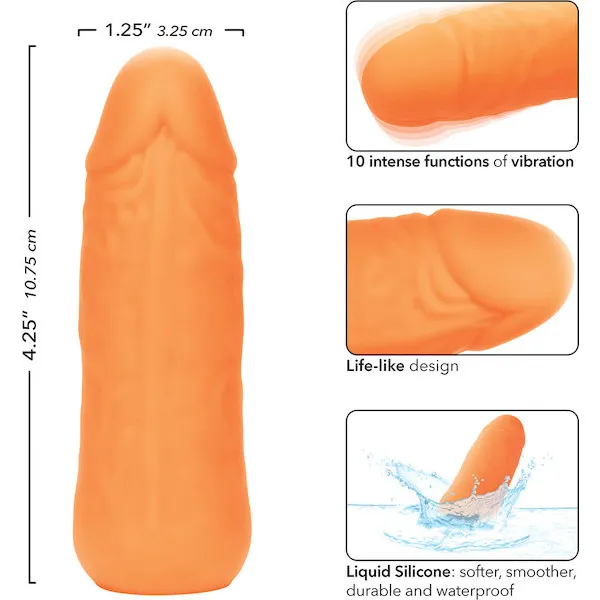 Silicone-Studs-Mini-Vibrating-Studs-Orange