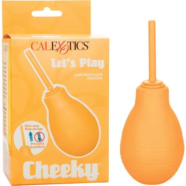 Cheeky-One-Way-Flow-Anal-Douche-Orange