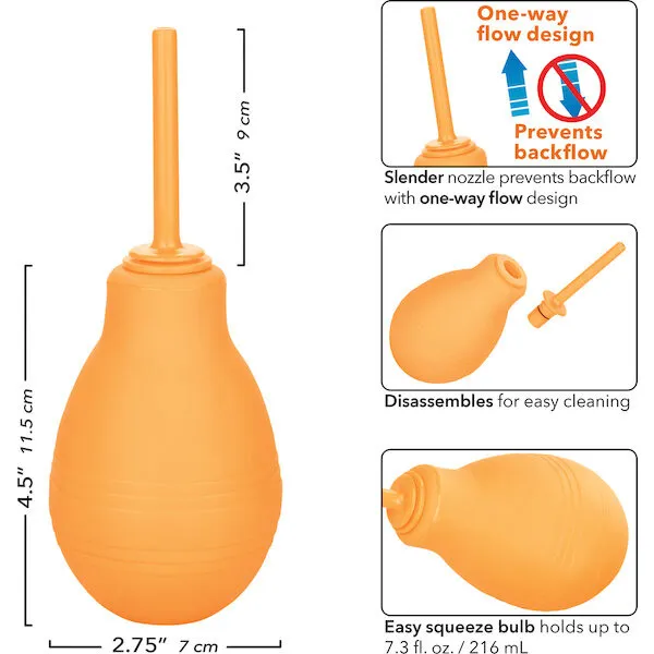 Cheeky-One-Way-Flow-Anal-Douche-Orange