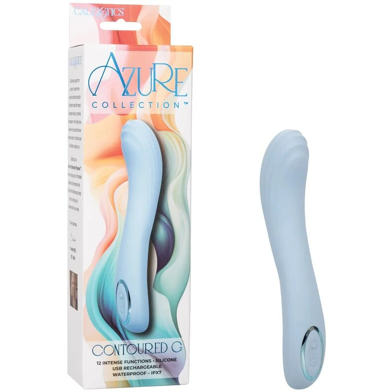Azure-Collection-Contoured-G-Vibrator-Blue