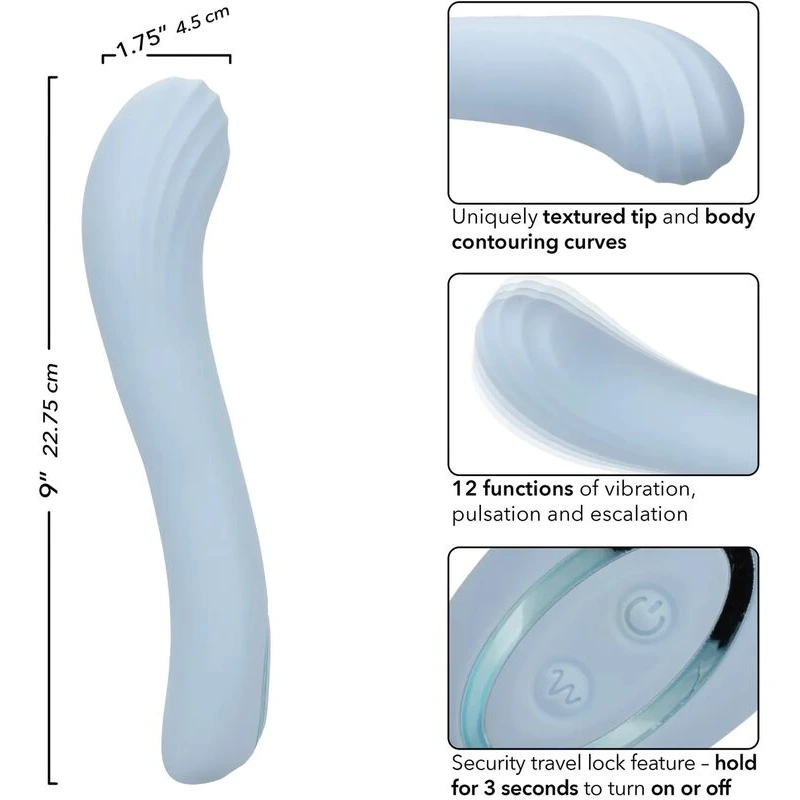 Azure-Collection-Contoured-G-Vibrator-Blue