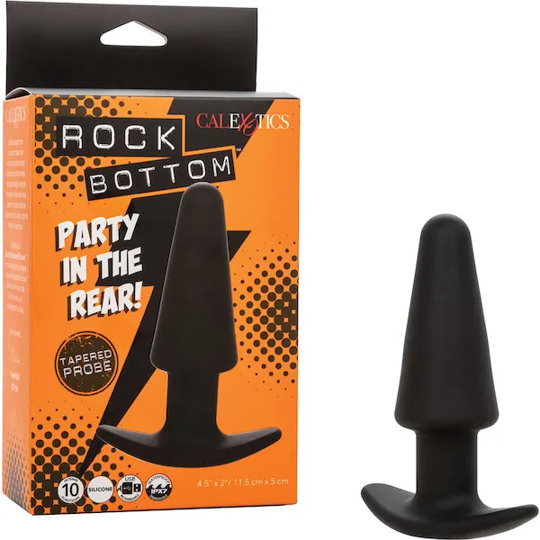 Rock Bottom Tapered Anal Probe - Black