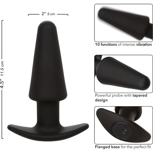 Rock Bottom Tapered Anal Probe - Black