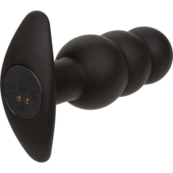 Rock Bottom Tap Beaded Anal Probe - Black