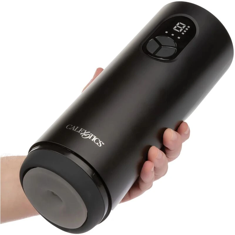 Bionic Vibro Stroker w/Oscillation & Suction - Black