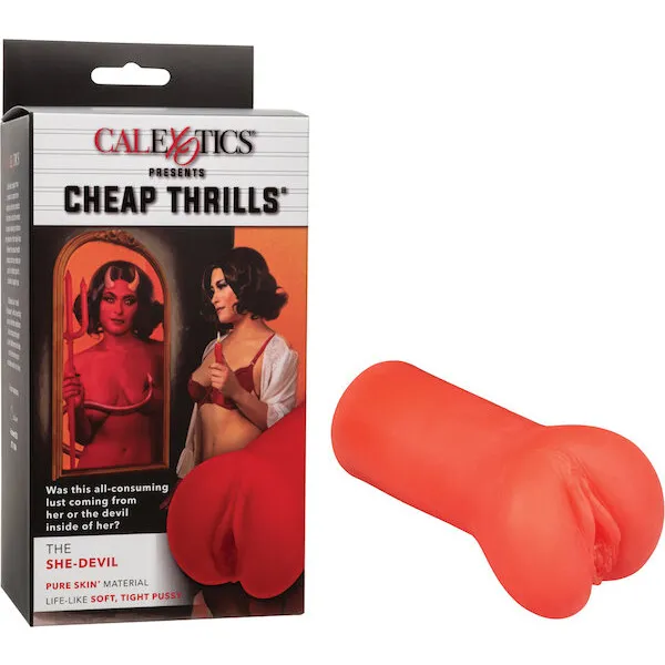Cheap Thrills The She-Devil Pussy Masturbator - Red
