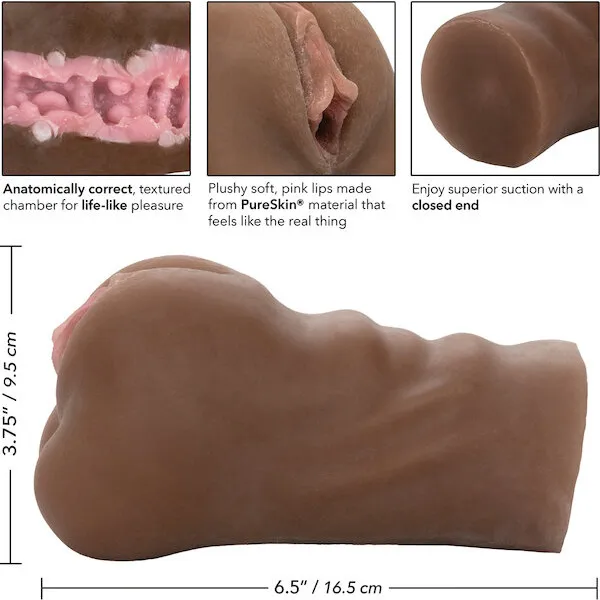 Stroke It Pussy Masturbator - Brown