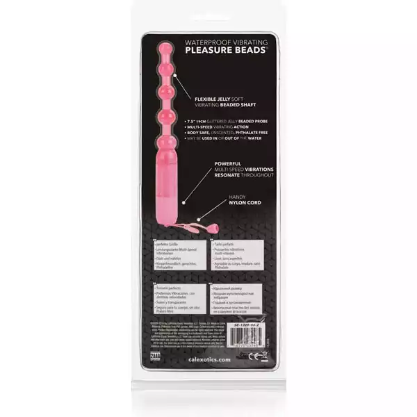 Vibrating Pleasure Beads Waterproof - Pink