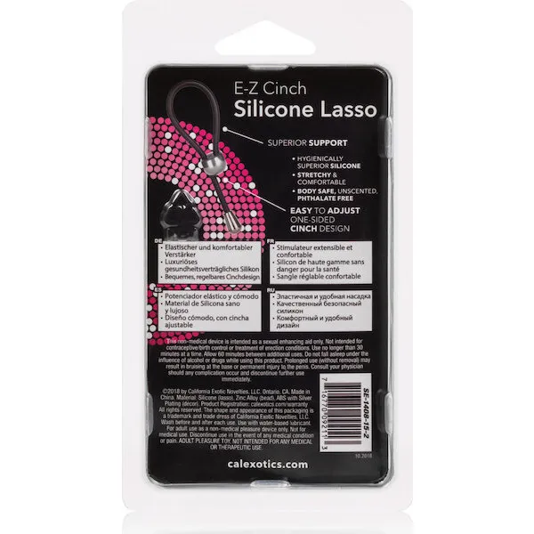 E-Z-Cinch-Silicone-Lasso-Black