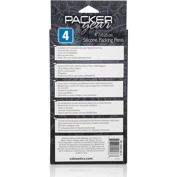 Packer-Gear-4-inch-Silicone-Packing-Penis-Black
