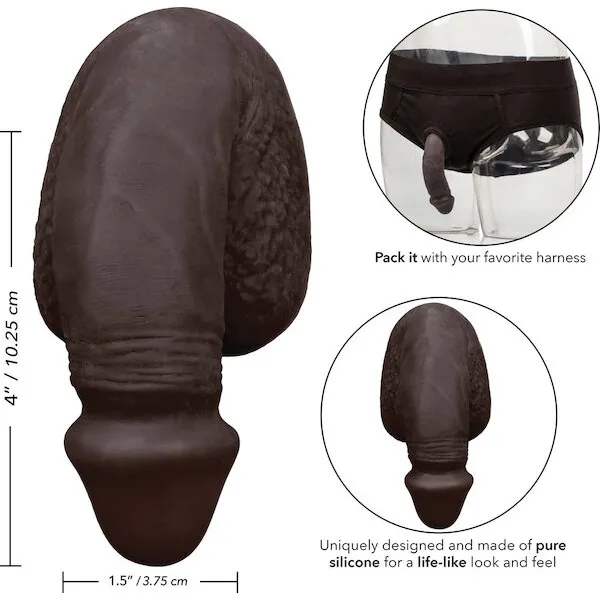 Packer-Gear-4-inch-Silicone-Packing-Penis-Black