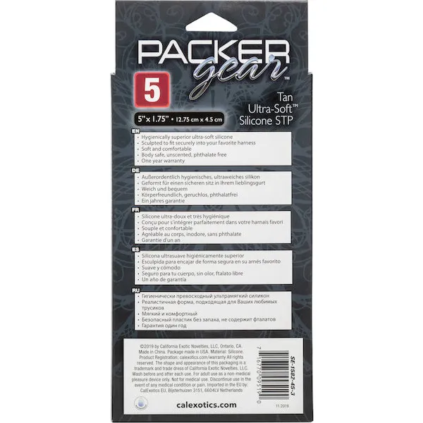 Packer Gear 5" Ultra Soft Silicone STP - Tan