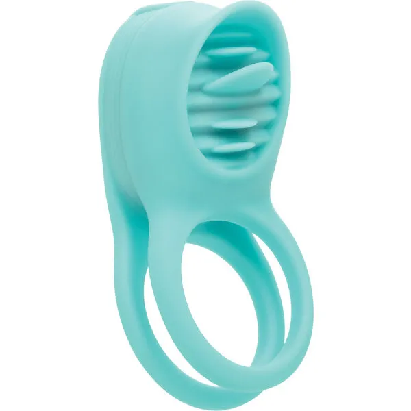 Couple-039-s-Enhancers-Silicone-Rechargeable-French-Kiss-Enhancer-Teal