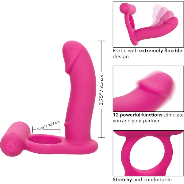 Silicone Rechargeable Double Diver - Pink